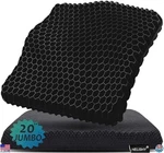 20" Jumbo Thick Gel Seat Cushion - Pressure Relief For Wheelchairs & Sitting. Fixed Price $62.99.