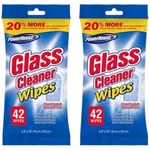 Powerhouse Glass Cleaner Wipes, 42 (pack Of 2). Fixed Price $14.99.