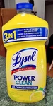 New Lysol Power Multi-surface Cleaner, 2X Concentrated, Lemon Scent, 28OZ. Fixed Price $8.90.