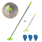Jdnozw 2 Scrub Cleaning Brush With 37 Long Extendable HANDLE,1 Silver. Fixed Price $14.76.