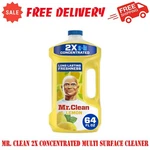 Mr. 2X Concentrated Multi Surface Cleaner With Lemon Scent, 64 Fl Oz. Fixed Price $14.95.