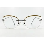 Morel Eyeglasses Womens Gold Black Rimless Cat 30218L 52-17-140. Fixed Price $59.99.