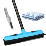 Kefanta Rubber Broom Carpet Rake For Hair Removal, 51" Long Handle Fur Re.... Fixed Price $23.28.