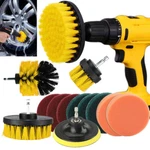 Drill Brush Attachment Set Power Scrubber Cleaning Kit Combo Tub. Fixed Price $8.99.