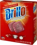 Brillo Steel Wool Soap Pads, Long Lasting, Original Scent Cleaning, 18 Count. Fixed Price $12.79.