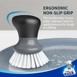Dish Brush, Palm Scrubber With Ergonomic Grip, Kitchen Brush.... Fixed Price $19.95.