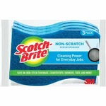 (8-3PK)-3M Scotch-brite 4.4 In. X 2.6 Blue Scratch Free Scrub Sponge. Fixed Price $40.89.