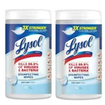 2 Lysol Disinfecting Wipes 80 Pk Crisp Linen Scent 3X Stronger Fiber Weave New. Fixed Price $27.99.
