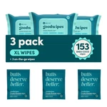 Flushable Butt Wipes - Vitamin & Aloe Sewer Septic Safe Extra Large A.... Fixed Price $22.36.