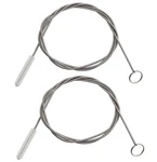 Iceyli 2 Pack 60 Inch Long Flexible Tube Cleaning Brush, Stainless Silver. Fixed Price $13.28.