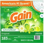 Gain Ultra Aromaboost Original Powder Detergent 183 Loads. Fixed Price $32.00.