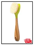 Full Circle Be Good Kitchen Dish With Bamboo Handle, Single Brush, Green. Fixed Price $12.38.