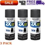 Canyon Black Rust-o American Accents 2X Ultra Cover Satin Spray Paint 12OZ 3PACK. Fixed Price $23.99.