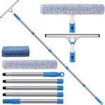 Mitclear 77'' Professional Squeegee Window Cleaner Tool With Extension Pole, Car. Fixed Price $35.99.