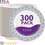 Disposable Paper Plates 300 Pack Soak Proof Grease Resistant Perfect Events New. Fixed Price $36.40.