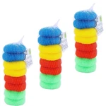 Pack Of 24 Assorted Colors Round Nylon Dish Scouring Pads, Mesh Scourers. Fixed Price $19.94.