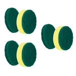 Synoshi Sponge Brush Heads (6 Units). Perfect For Cleaning Smooth Surfaces. Fixed Price $7.99.