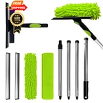 Lilispai 67'' Window Squeegee Cleaner Tool With Extension Pole, Green. Fixed Price $31.98.