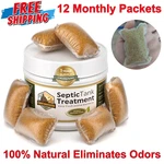 Septic Tank Treatment, Year Supply - 12 Easy Flush Packets To Prevent Backups. Fixed Price $28.19.