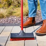Libman High Power Floor Scrub Brush Steel Handle Polypropylene Block Red Black. Fixed Price $17.95.