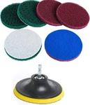 Duoshida 4 Inch Drill Powered Brush Tile Scrubber Scouring Pads Cleaning. Fixed Price $10.32.