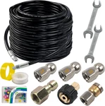 Sewer Jetter Kit For Pressure Washer 100FT, Drain Cleaner Hose 1/4 Inch Npt, Ori. Fixed Price $69.36.