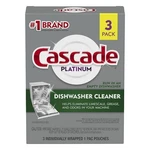 Cascade Platinum 3 Count Dishwasher Cleaner Liquid -pack. Fixed Price $7.87.