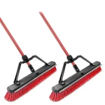 Squeegee Push Broom 24 In 2-PACK Heavy-duty Multi-surface With Steel Handle. Fixed Price $74.89.