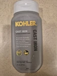 Kohler Cast Iron Cleaner, For Kitchen And Bathroom, 8 Oz Bottle, Free Shipping. Fixed Price $11.99.