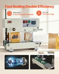 Vevor Vertical Band Sealer With Printer, Adjustable Temp & Speed, 600W. Fixed Price $182.99.