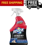 Resolve Ultra Odor And Stain Remover Spray, Carpet Cleaner, 32OZ. Fixed Price $14.09.