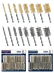 16-PC Bore 8-SIZE X 2 Sets Stainless-steel And Brass Wire Brushes.... Fixed Price $30.39.