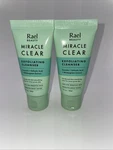 2 Pc Rael Beauty Miracle Clear Exfoliating Cleanser 1OZ Each Travel. Fixed Price $13.75.