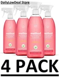 4 Pack Method Pink Grapefruit All Purpose Natural Surface Cleaning Spray 28 Oz. Fixed Price $24.84.