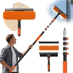 25FT Reach Window Squeegee Kit With Extension Pole, 2-IN-1 Professional Washe.... Fixed Price $75.16.