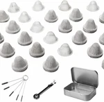 60 Pieces 1/2 Inch Stainless Steel Mesh Clean Screens With Tapered Design, 0.5. Fixed Price $12.55.