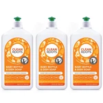 Scent-free Baby Bottle & Dish Soap Clean Roots, Plant-based, 16.9 Oz (3 Pack). Fixed Price $23.95.