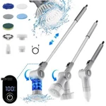 8 1 Electric Spin Scrubber Power Cleaning Brush Rechargeable Cleaner Grey. Fixed Price $52.99.