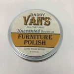 Daddy Van's All Natural Unscented Beeswax Furniture Polish 6OZ. Fixed Price $13.00.