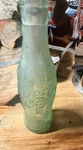 Vintage Coca-cola Classic 8OZ Glass Bottle Green No Refill Hobble Skirt. Fixed Price $11.00.