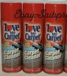 3 Pk Love My. Carpet Cleaner Foam 12 Oz Fights Odor Spray & Vacuum. Fixed Price $19.99.