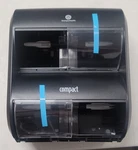Georgia-pacific Compact Quad 4-ROLL Coreless Toilet Paper Dispenser,black 56744B. Fixed Price $35.00.