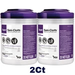 2CT Super Sani-cloth Germicidal Disposable Wipes Disinfecting 6"X6.75" 160CT. Fixed Price $19.19.