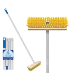 Deck Brush 9" Scrubber Wet Or Dry Removes Dirt, Leaves, Snow -by Lola. Fixed Price $34.93.