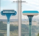 2-IN-1 Window & Glass Cleaning Set Squeegee Mesh Brush Combo For Home/car. Fixed Price $9.45.