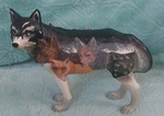 Call Of Wolf Item No 14170 Blood Brothers Westland Giftware. Fixed Price $25.00.