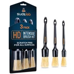 Suds Lab Hd Intensive Brush Kit 3 Pack Premium Boars Hair Fine Detailing. Fixed Price $21.64.