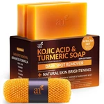 Kojic Acid Soap+african Net SPONGE(2 PACKX142G Turmeric Bars)dark Spot (citrus). Fixed Price $22.90.
