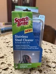 3M Scotch Brite Stainless Steel Cleaner Starter Kit 1 Handle & 6 Pads New Box. Fixed Price $24.99.