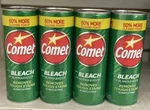 Lot Of 4 Comet Cleanser With Bleach 50% More 21 Oz Scratch Cleaner. Fixed Price $18.00.